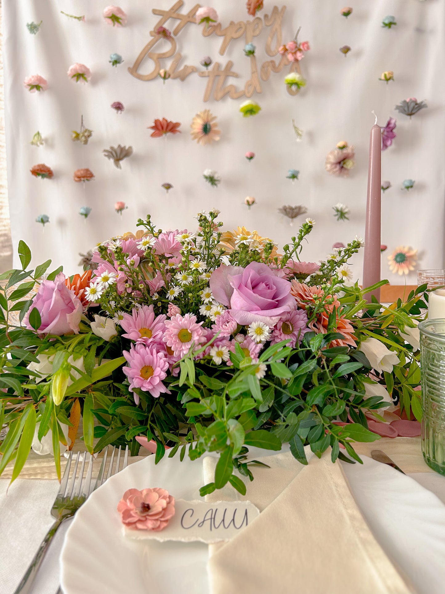 Floating Flowers (tied to a stand)