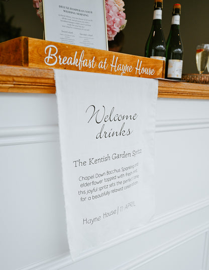 Personalised Drinks Menu