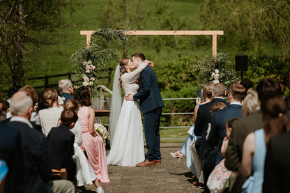 Wedding Arch with Flowers & Optional Drapes