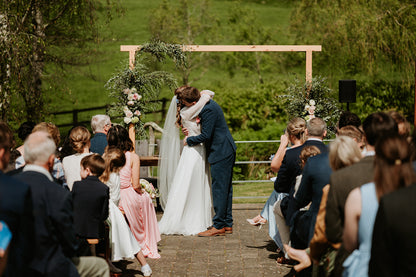 Wedding Arch with Flowers & Optional Drapes