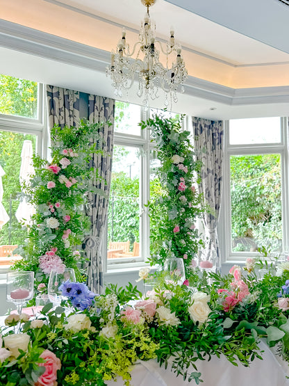 Cascading Head Table Floral Arrangement