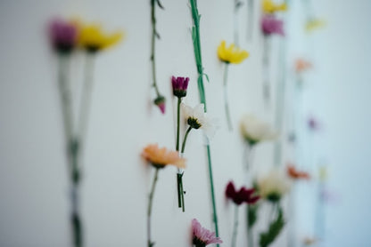 Floral Arched Backdrop (With single-stem flowers)